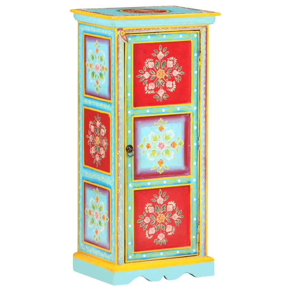 Komoda, 40x30x90cm, mango masyvas, tapyta rankomis