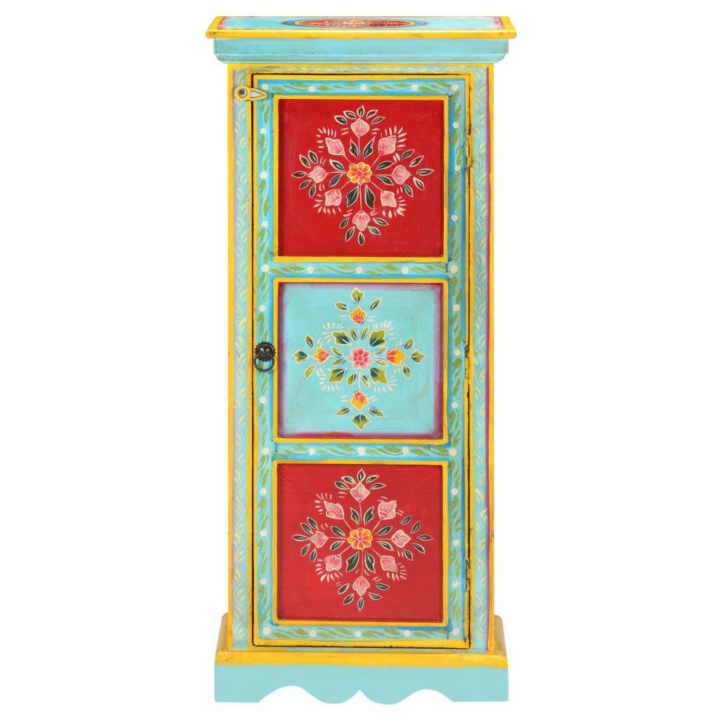 Komoda, 40x30x90cm, mango masyvas, tapyta rankomis