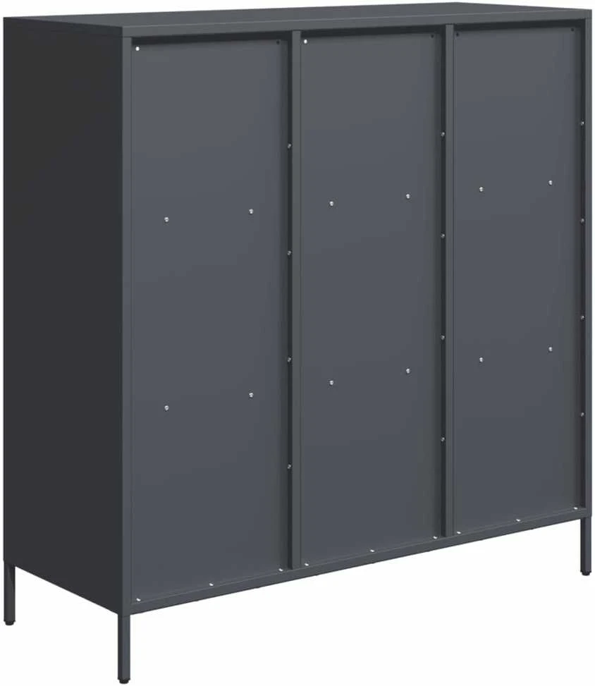 Komoda, antracito spalvos, 101,5x39x103,5cm, plienas
