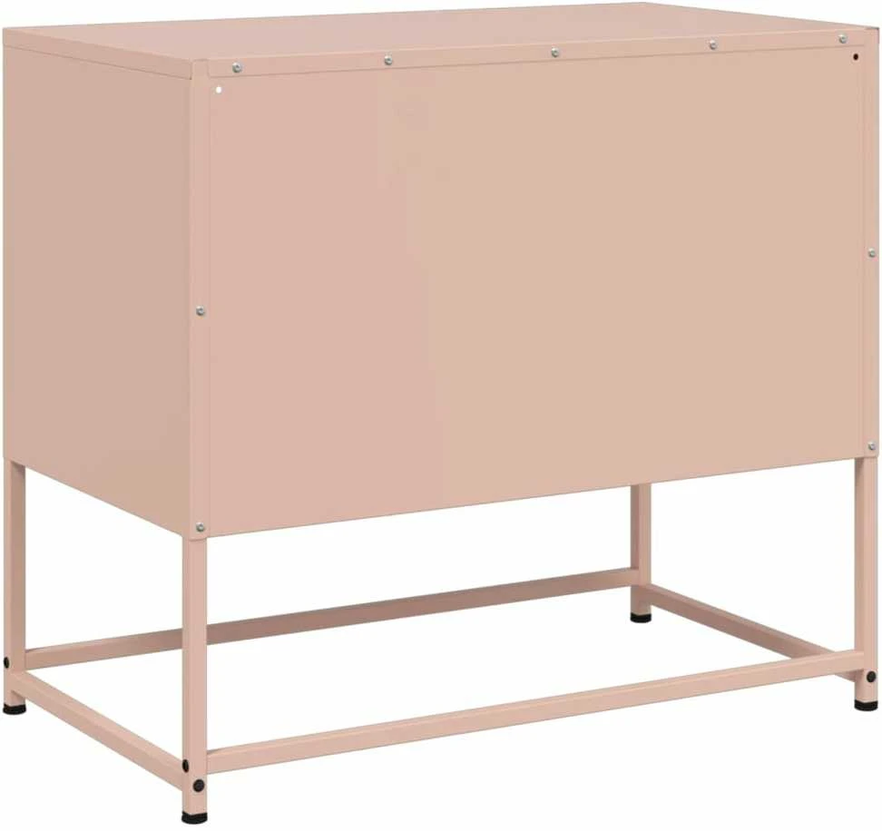 Komoda, baltos spalvos, 100,5x39x107cm, plienas