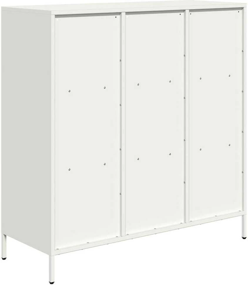 Komoda, baltos spalvos, 101,5x39x103,5cm, plienas