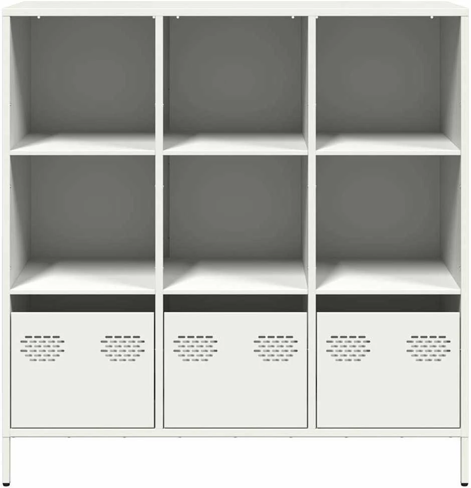 Komoda, baltos spalvos, 101,5x39x103,5cm, plienas