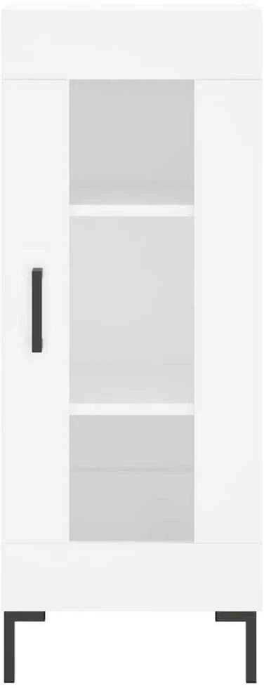 Komoda, baltos spalvos, 34,5x34x180cm, apdirbta mediena