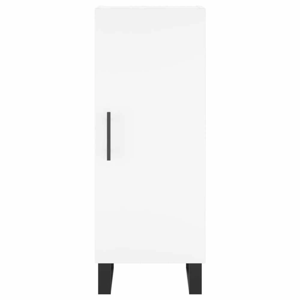Komoda, baltos spalvos, 34,5x34x180cm, apdirbta mediena