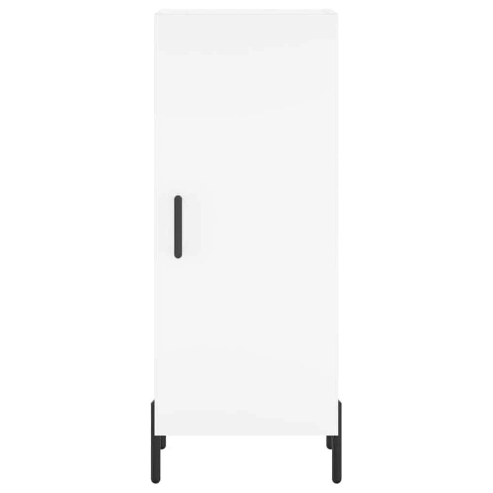 Komoda, baltos spalvos, 34,5x34x180cm, apdirbta mediena