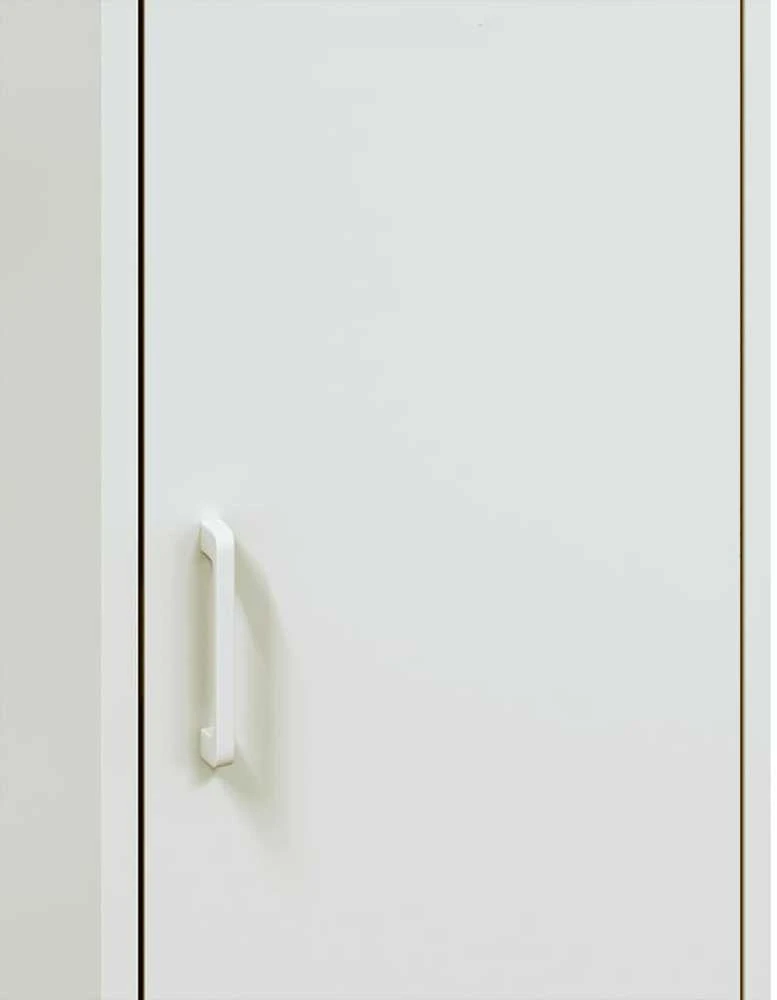 Komoda, baltos spalvos, 36x39x113cm, plienas