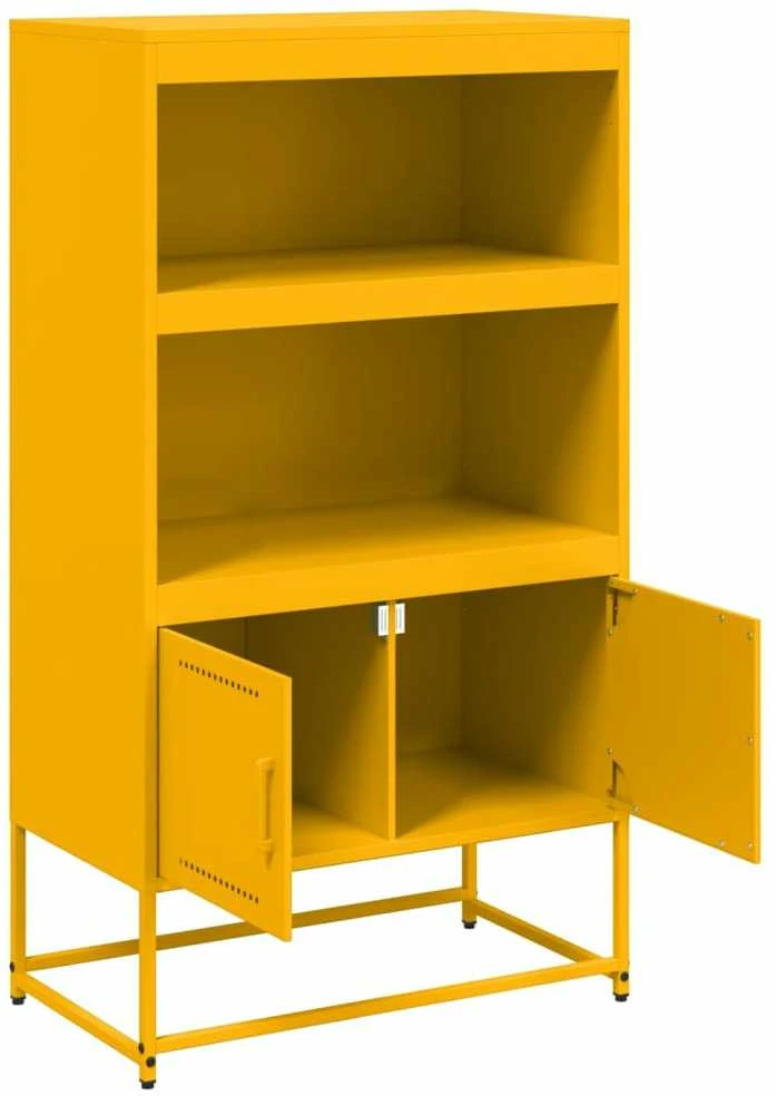 Komoda, baltos spalvos, 68,5x38,5x107cm, plienas