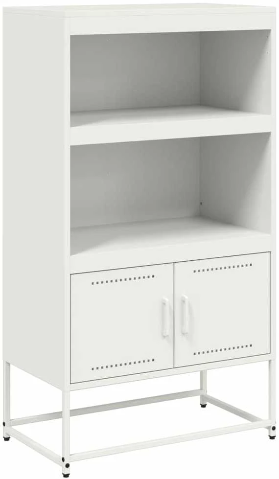Komoda, baltos spalvos, 68,5x38,5x123,5cm, plienas