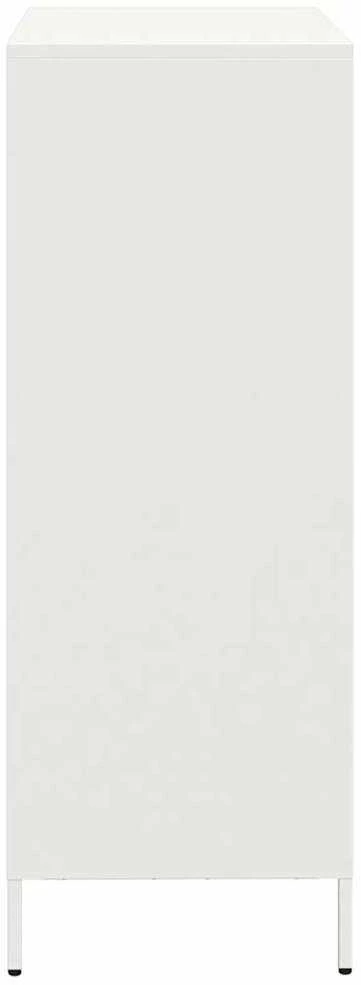 Komoda, baltos spalvos, 68x39x103,5cm, plienas