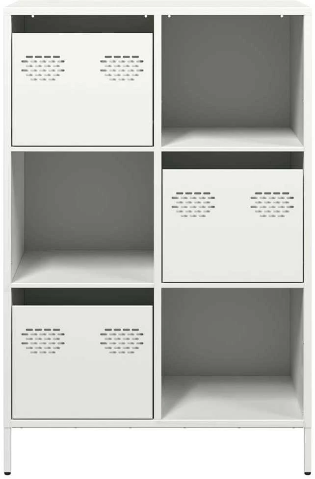 Komoda, baltos spalvos, 68x39x103,5cm, plienas