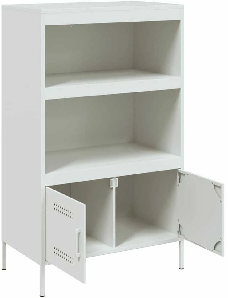 Komoda, baltos spalvos, 68x39x113cm, plienas