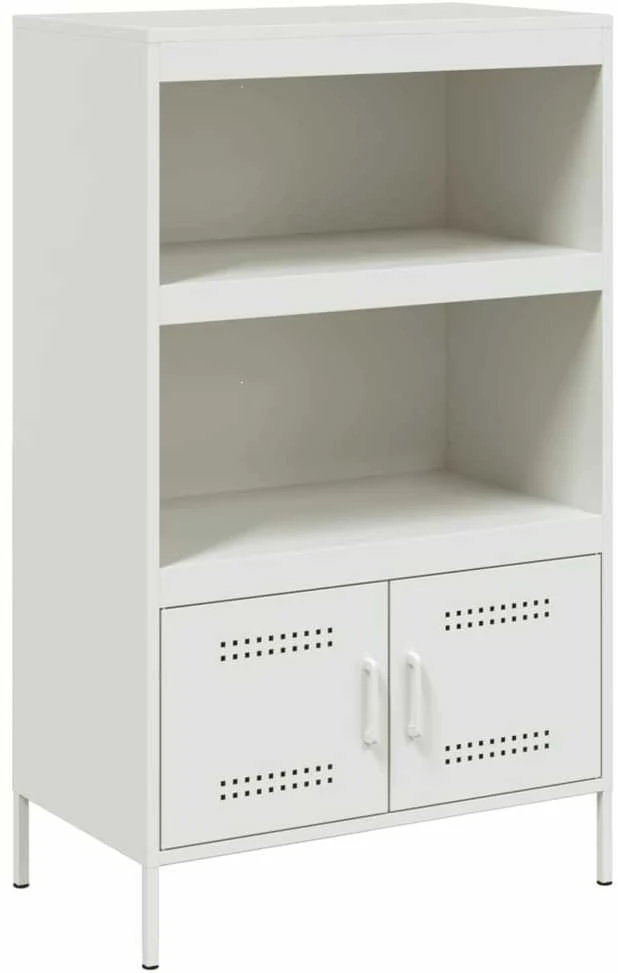 Komoda, baltos spalvos, 68x39x113cm, plienas