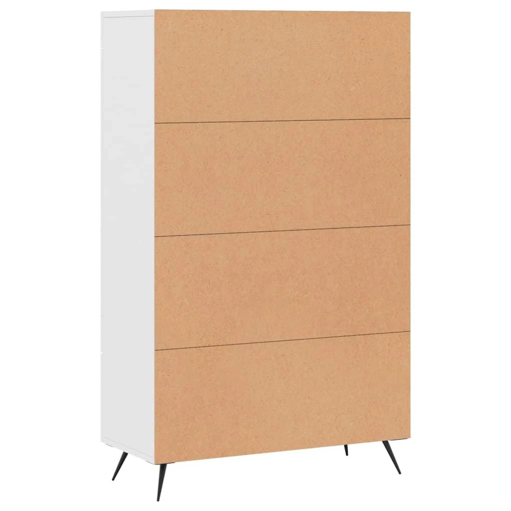 Komoda, baltos spalvos, 69,5x31x115cm, apdirbta mediena