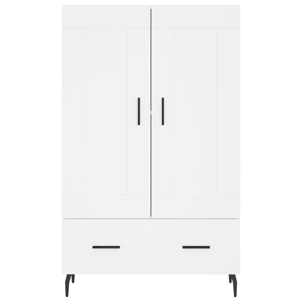 Komoda, baltos spalvos, 69,5x31x115cm, apdirbta mediena
