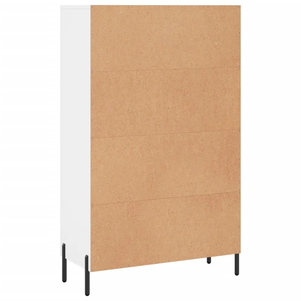 Komoda, baltos spalvos, 69,5x31x115cm, apdirbta mediena
