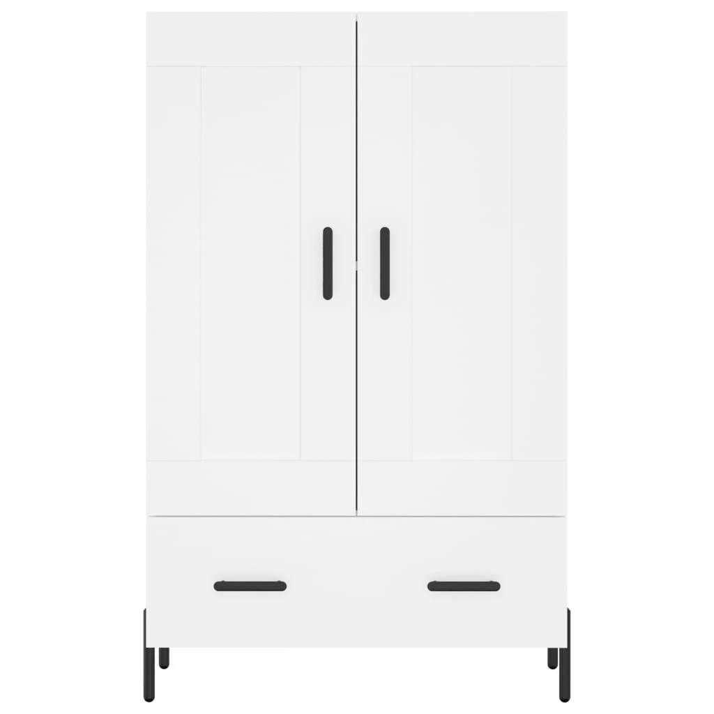 Komoda, baltos spalvos, 69,5x31x115cm, apdirbta mediena