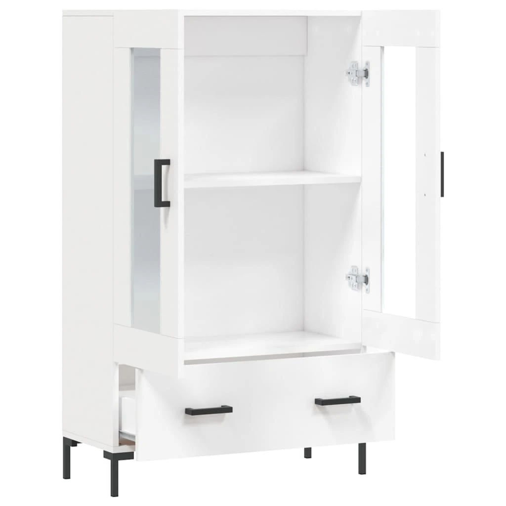 Komoda, baltos spalvos, 69,5x31x115cm, apdirbta mediena