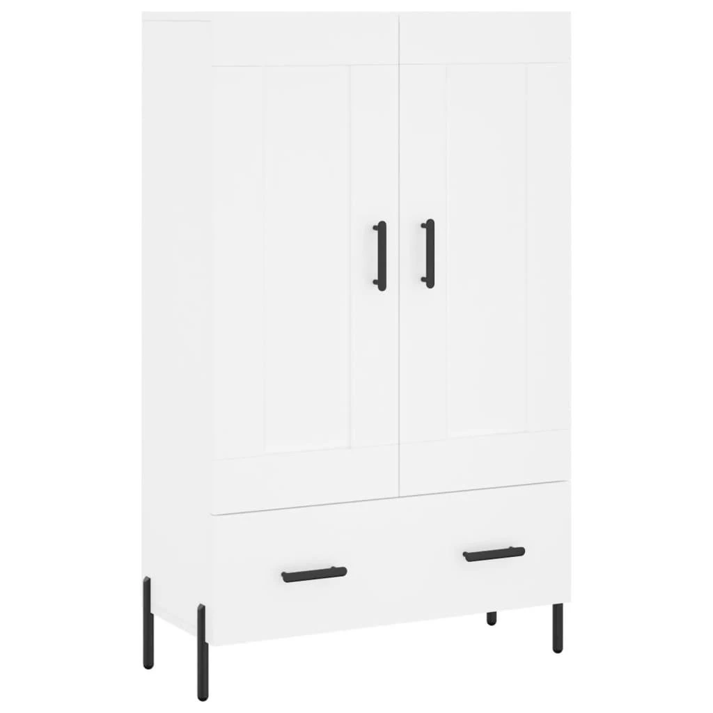 Komoda, baltos spalvos, 69,5x31x115cm, apdirbta mediena