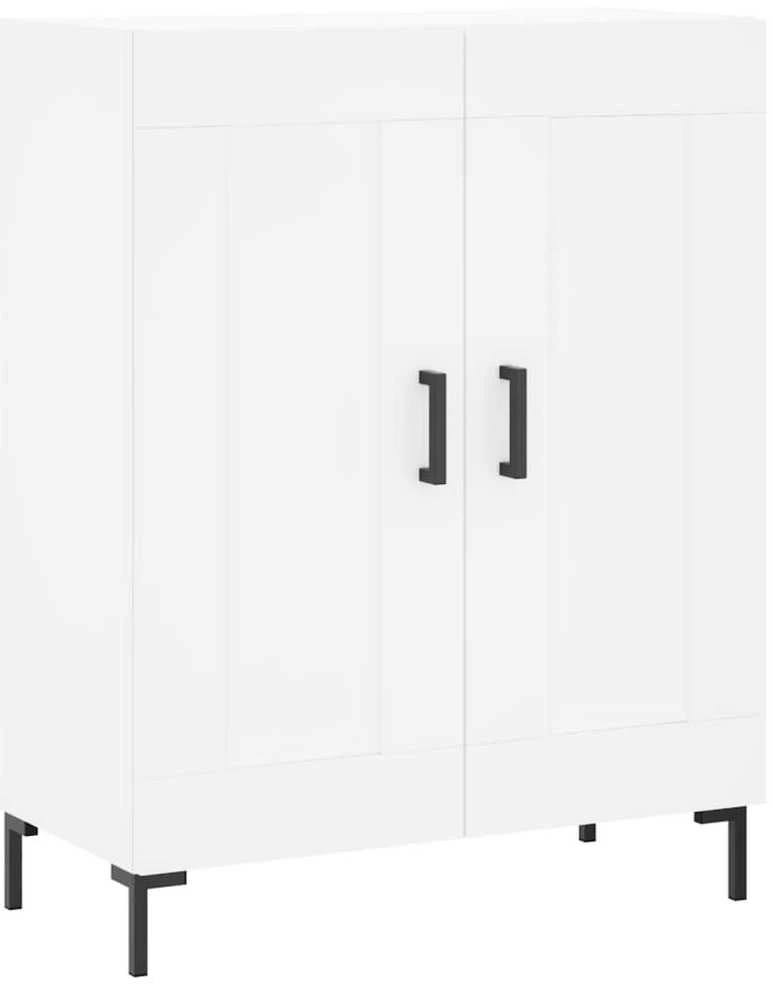 Komoda, baltos spalvos, 69,5x34x180cm, apdirbta mediena