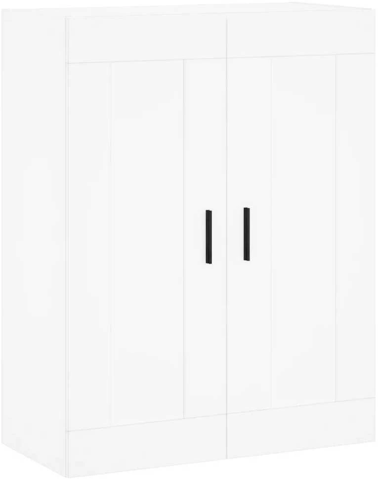 Komoda, baltos spalvos, 69,5x34x180cm, apdirbta mediena