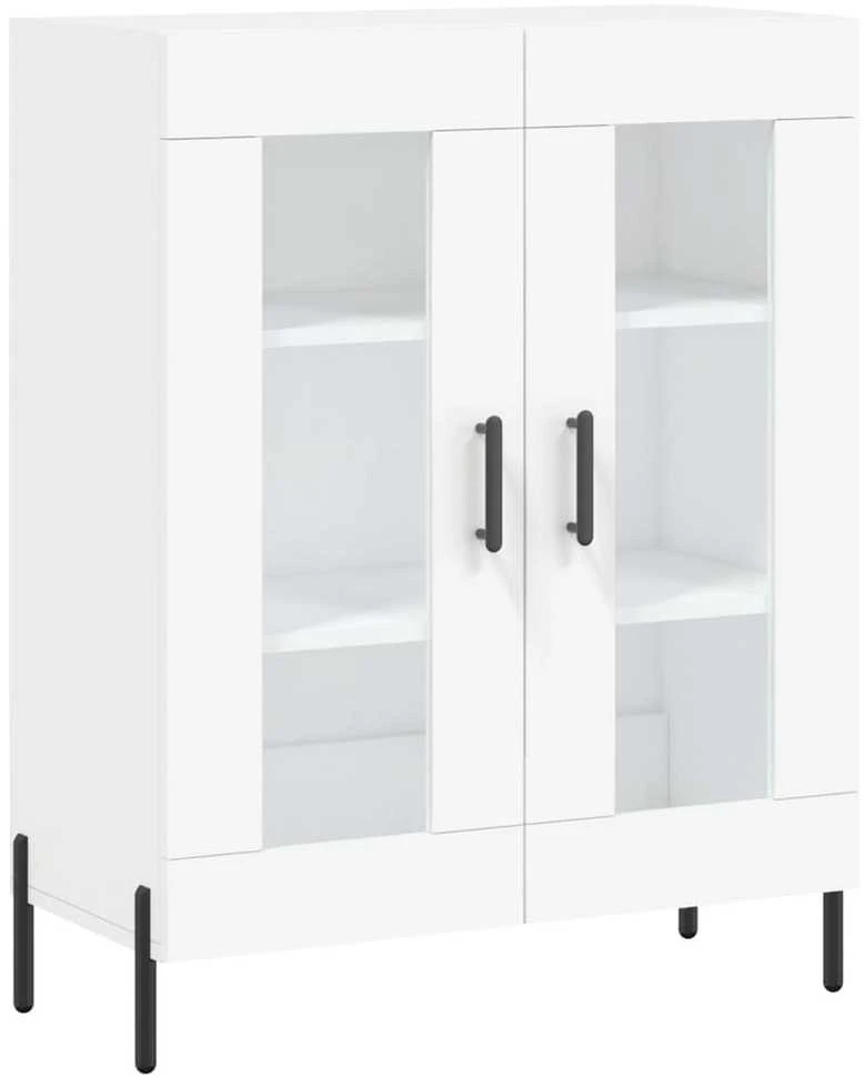 Komoda, baltos spalvos, 69,5x34x180cm, apdirbta mediena