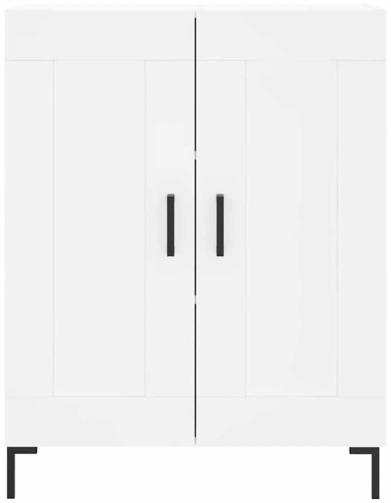 Komoda, baltos spalvos, 69,5x34x180cm, apdirbta mediena