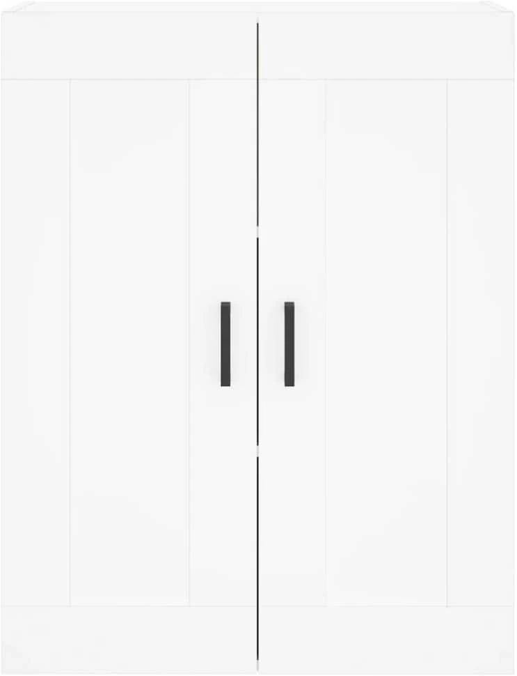 Komoda, baltos spalvos, 69,5x34x180cm, apdirbta mediena