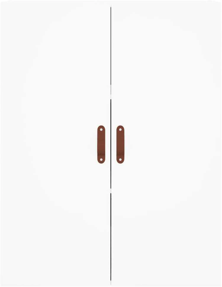Komoda, baltos spalvos, 69,5x34x180cm, apdirbta mediena