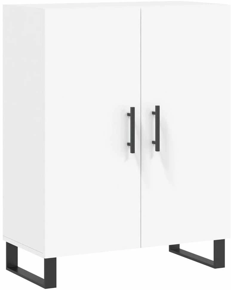 Komoda, baltos spalvos, 69,5x34x180cm, apdirbta mediena