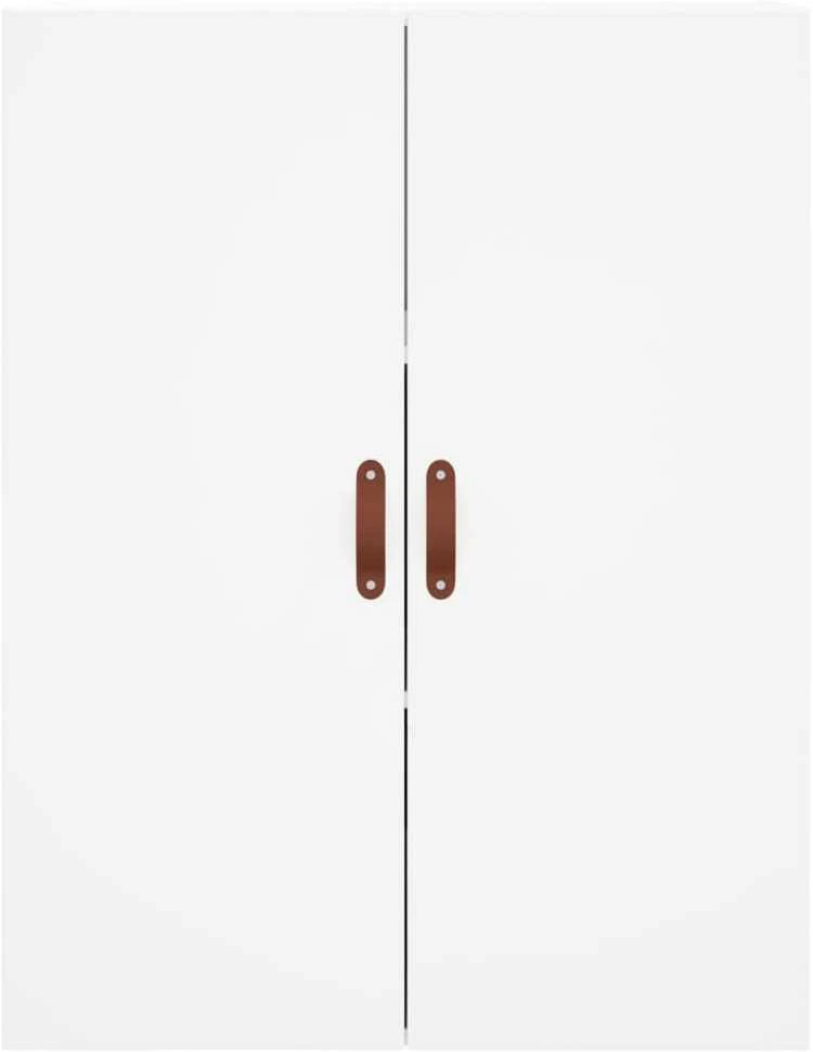 Komoda, baltos spalvos, 69,5x34x180cm, apdirbta mediena