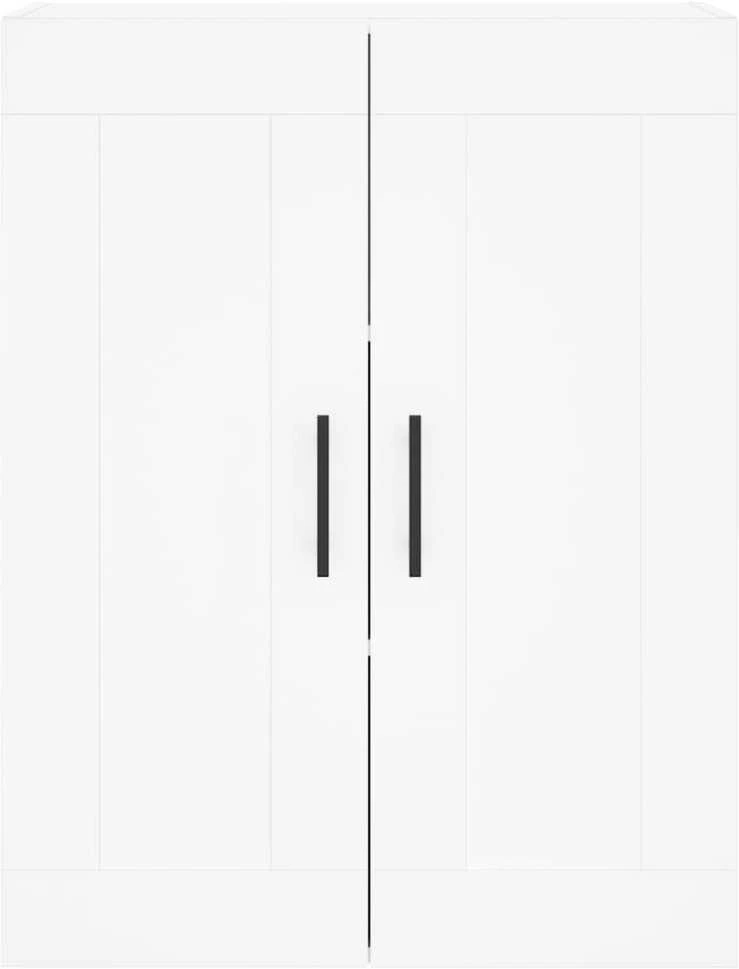 Komoda, baltos spalvos, 69,5x34x180cm, apdirbta mediena