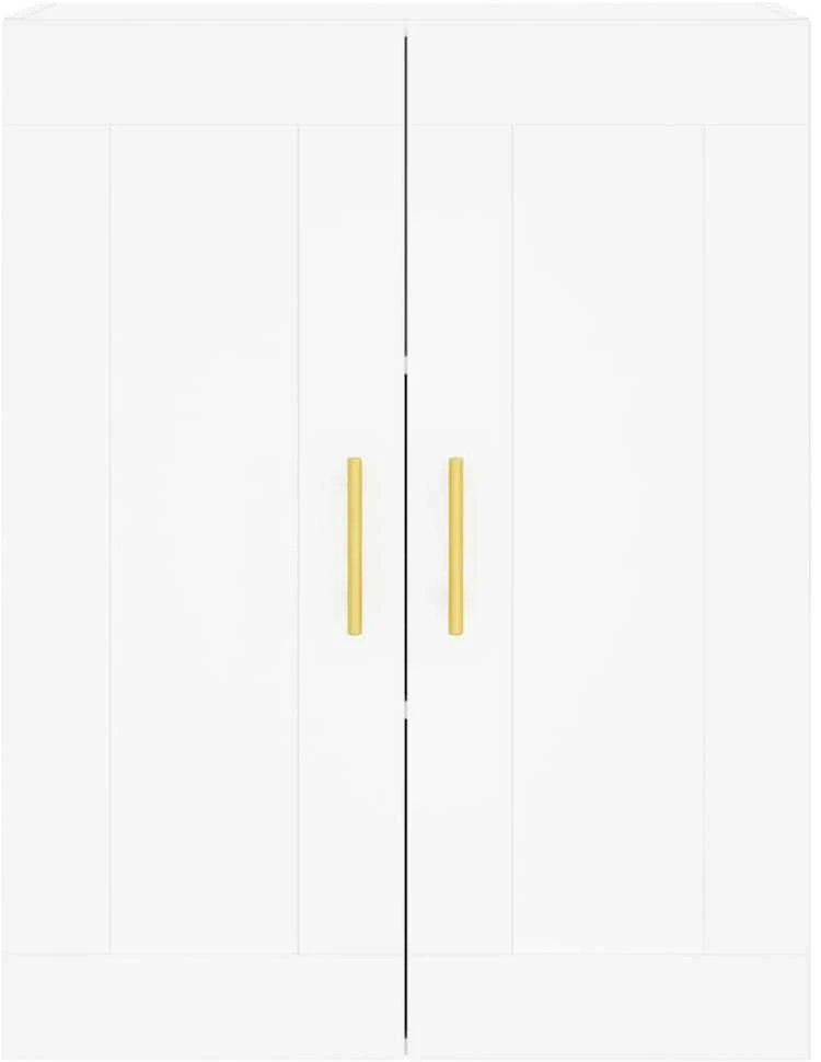 Komoda, baltos spalvos, 69,5x34x180cm, apdirbta mediena