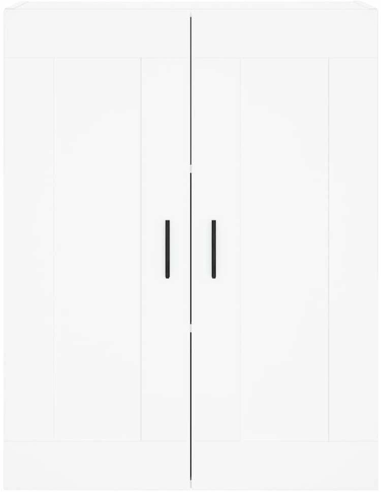 Komoda, baltos spalvos, 69,5x34x180cm, apdirbta mediena
