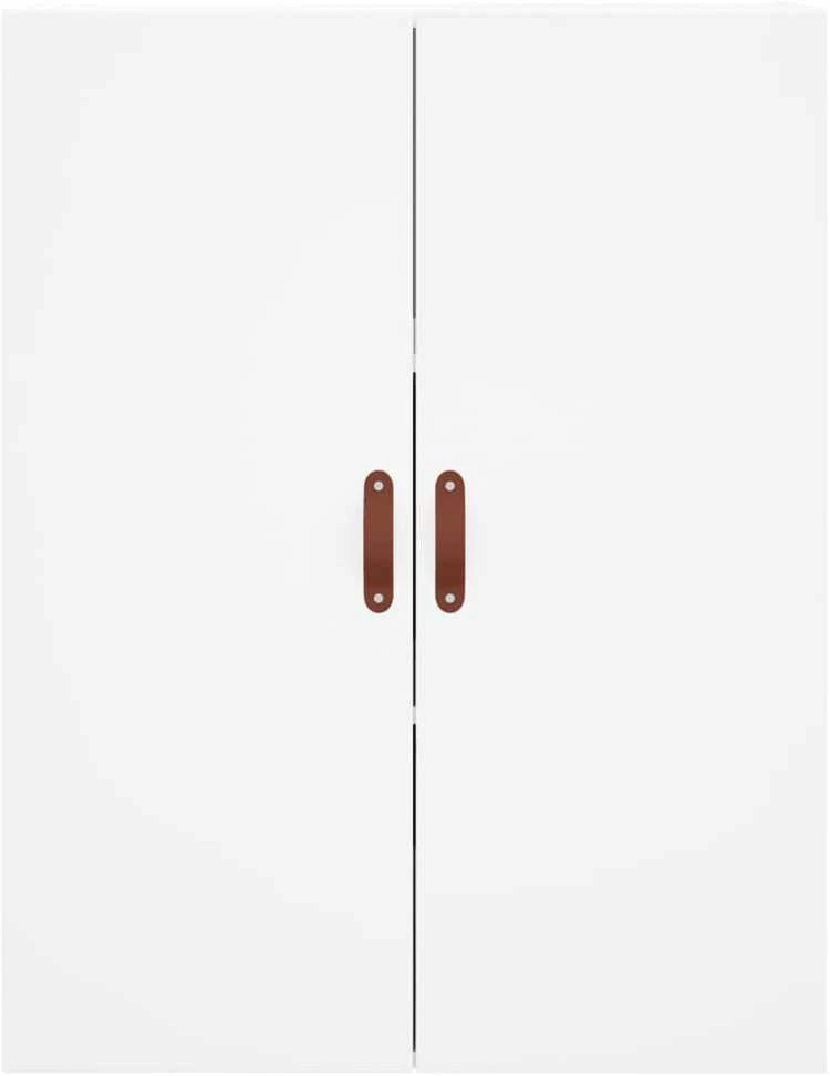 Komoda, baltos spalvos, 69,5x34x180cm, apdirbta mediena