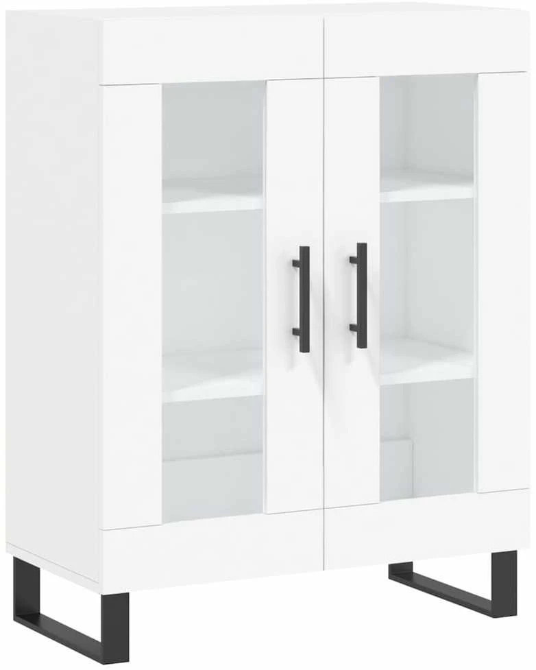 Komoda, baltos spalvos, 69,5x34x180cm, apdirbta mediena