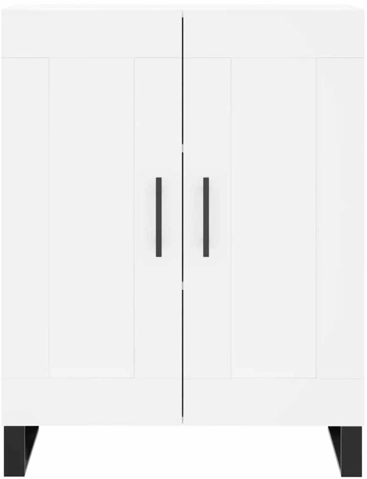 Komoda, baltos spalvos, 69,5x34x180cm, apdirbta mediena