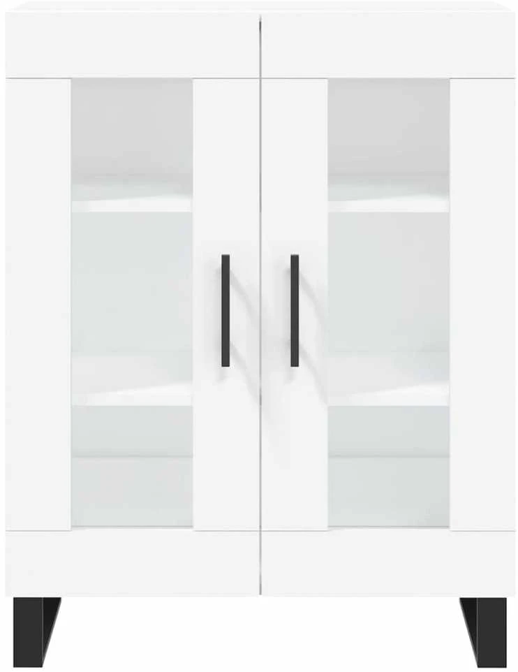 Komoda, baltos spalvos, 69,5x34x180cm, apdirbta mediena