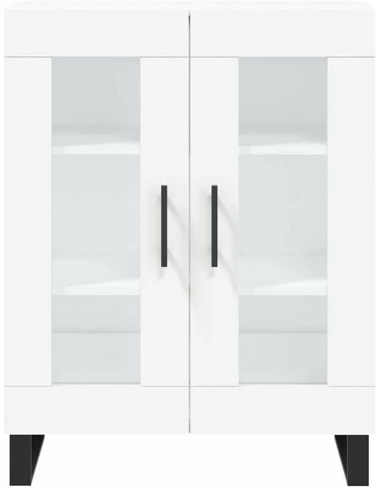 Komoda, baltos spalvos, 69,5x34x180cm, apdirbta mediena