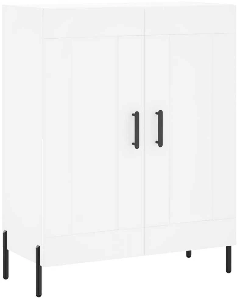 Komoda, baltos spalvos, 69,5x34x180cm, apdirbta mediena