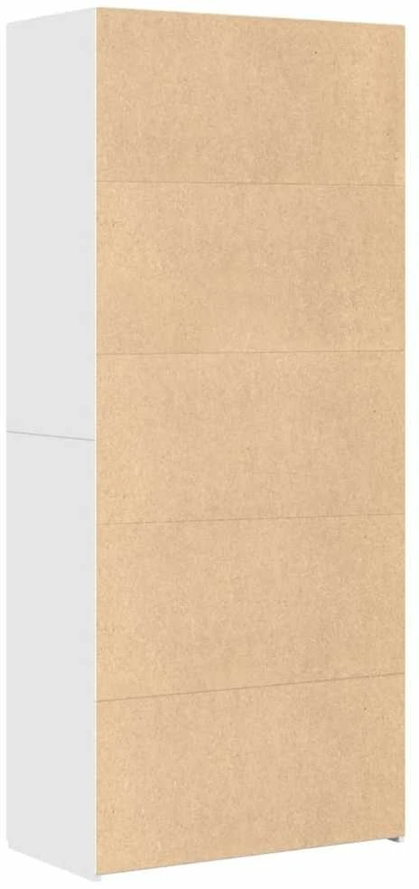 Komoda, baltos spalvos, 80x42,5x185cm, apdirbta mediena