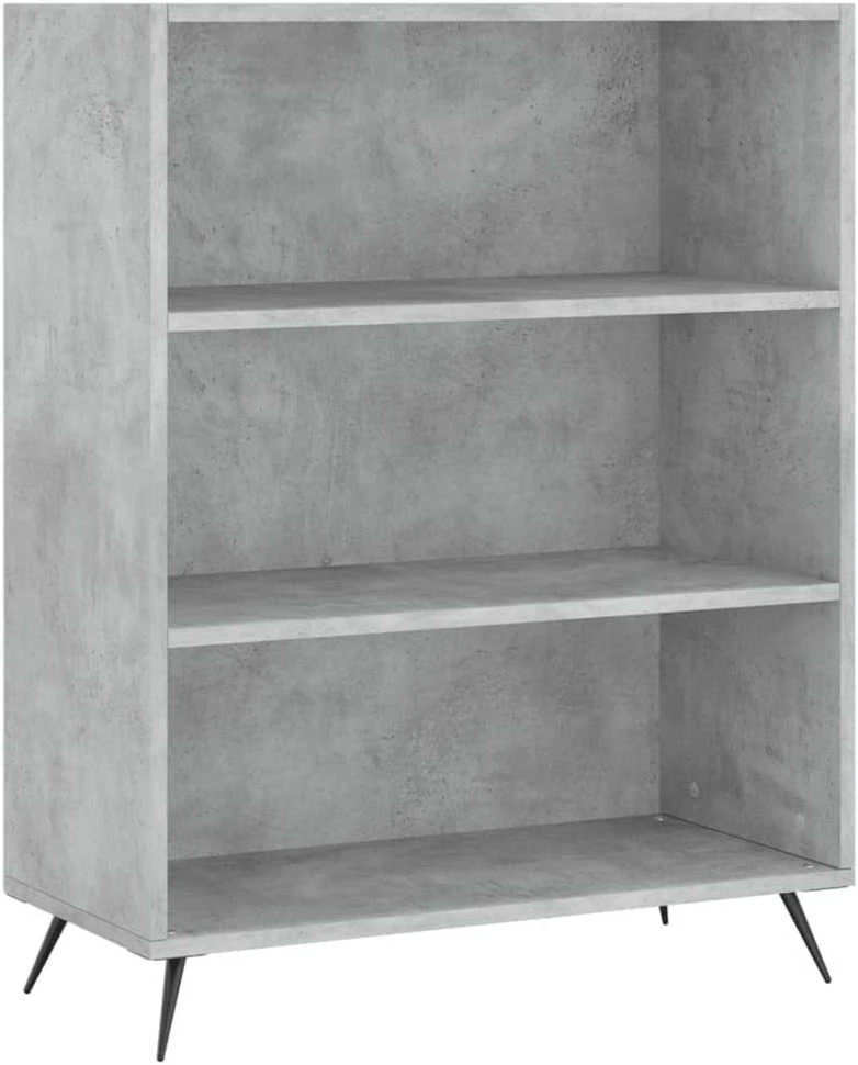Komoda, betono pilka, 69,5x32,5x180cm, apdirbta mediena