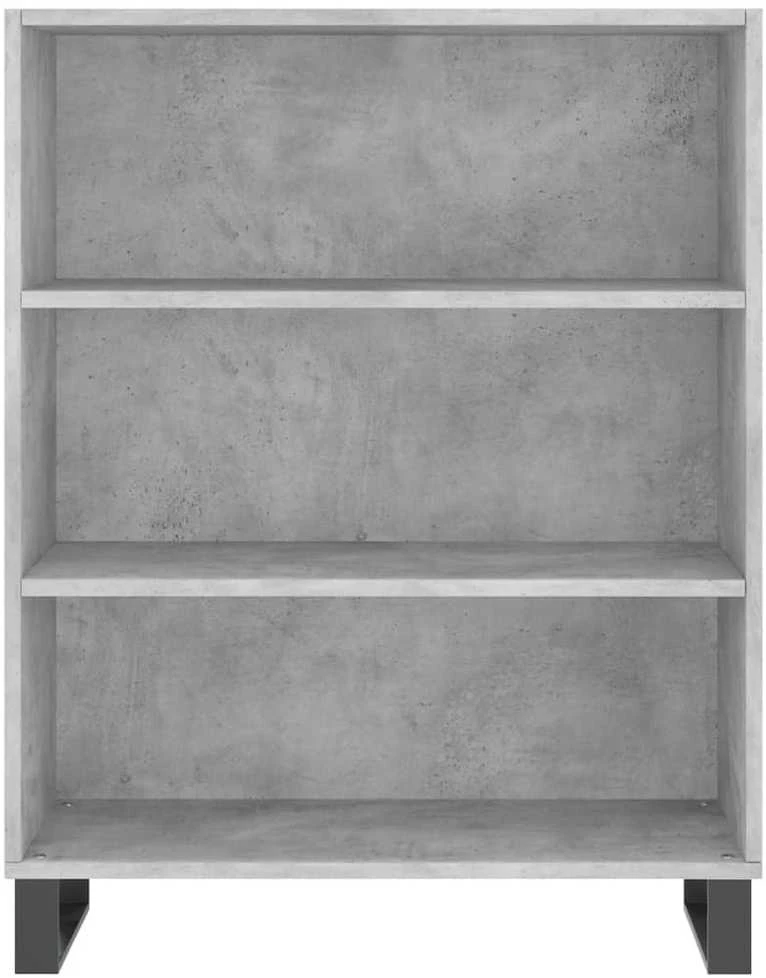 Komoda, betono pilka, 69,5x32,5x180cm, apdirbta mediena