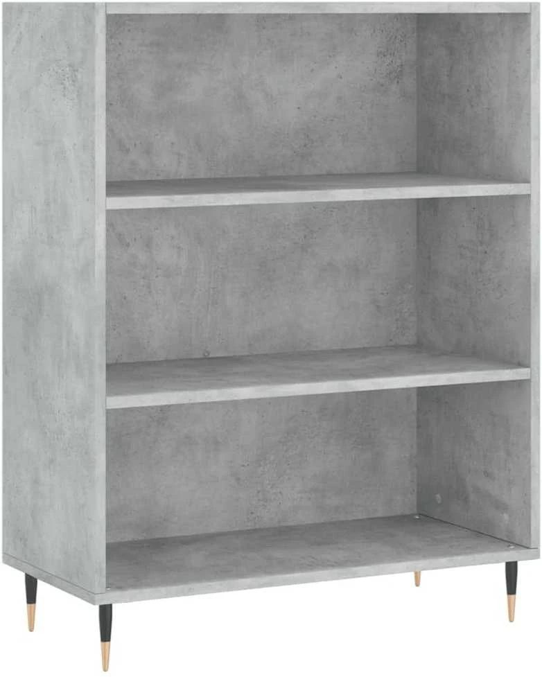 Komoda, betono pilka, 69,5x32,5x180cm, apdirbta mediena