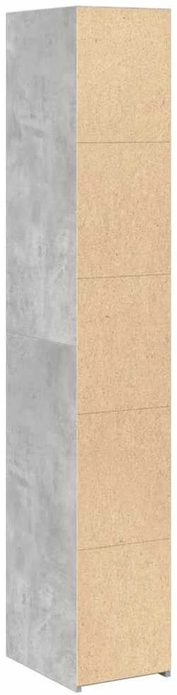 Komoda, betono pilkos spalvos, 30x41x185cm, apdirbta mediena