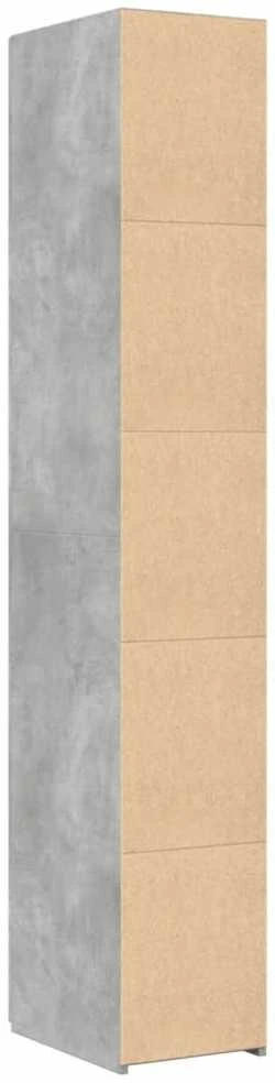 Komoda, betono pilkos spalvos, 30x42,5x185cm, apdirbta mediena