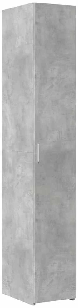 Komoda, betono pilkos spalvos, 30x42,5x185cm, apdirbta mediena