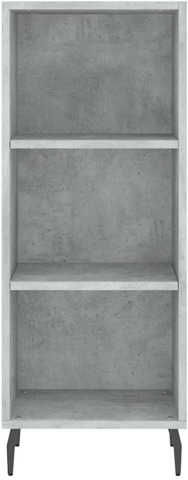 Komoda, betono pilkos spalvos, 34,5x34x180cm, apdirbta mediena