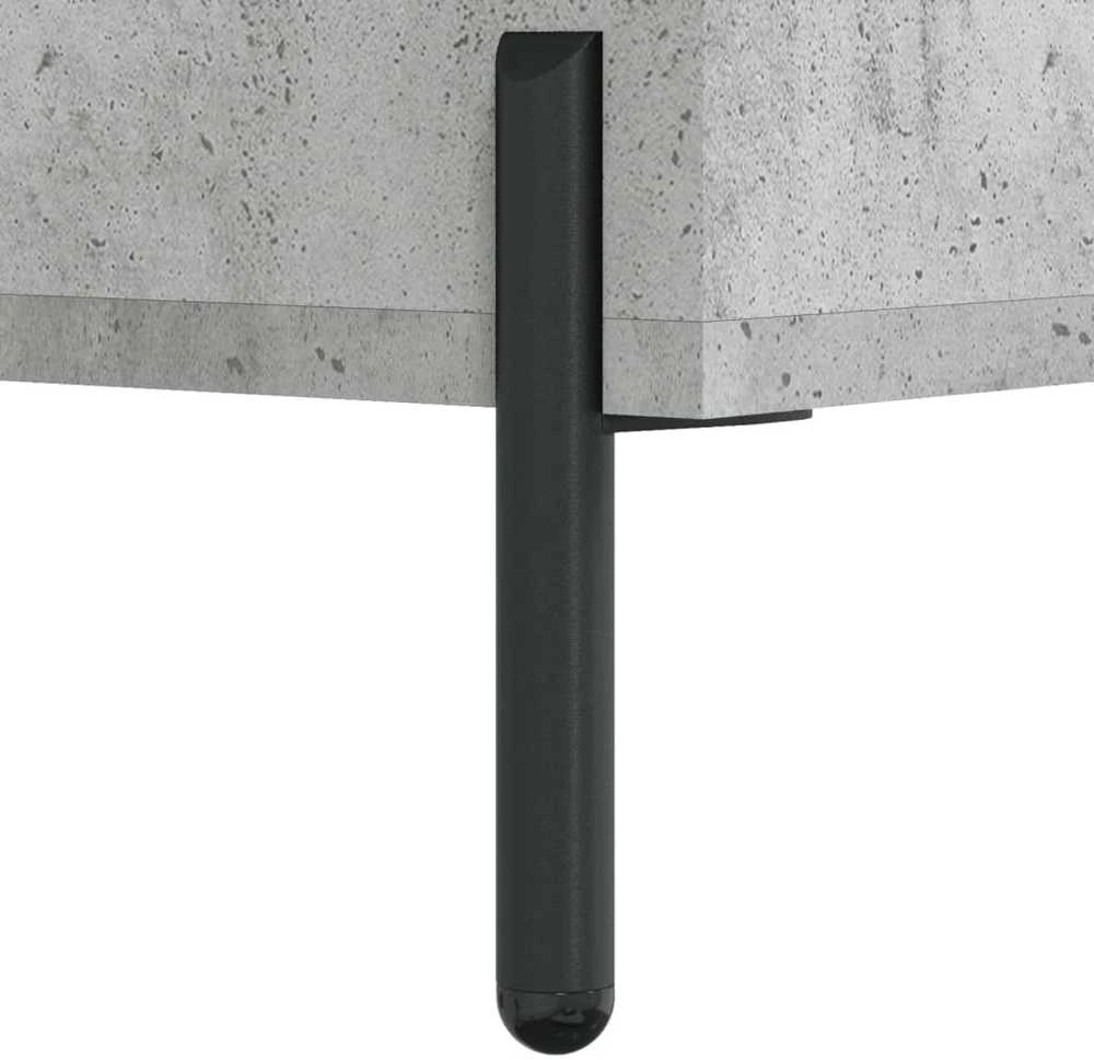 Komoda, betono pilkos spalvos, 34,5x34x180cm, apdirbta mediena