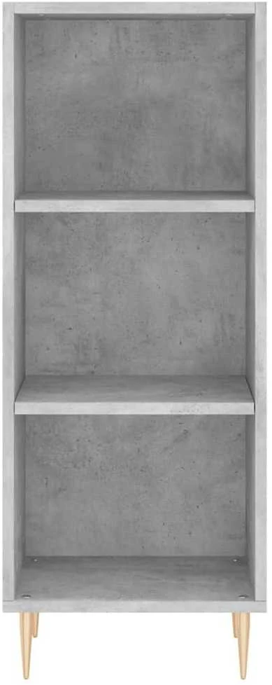 Komoda, betono pilkos spalvos, 34,5x34x180cm, apdirbta mediena