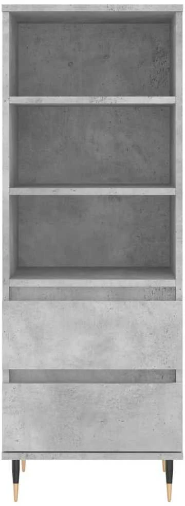 Komoda, betono pilkos spalvos, 40x36x110cm, apdirbta mediena